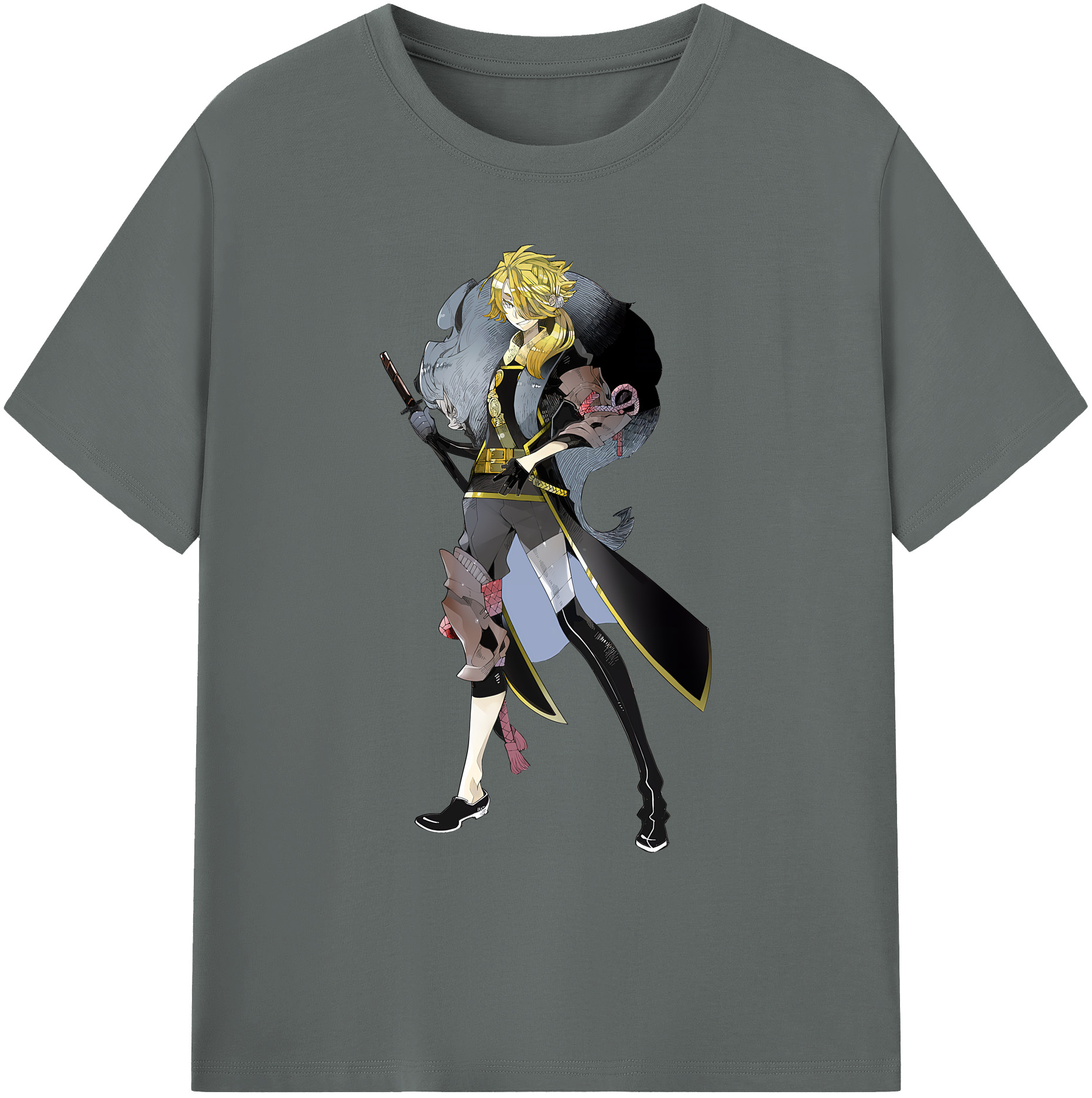 （画像用） 刀剣乱舞 Touken Ranbu 綿100％ メンズ半袖Tシャツ｜肌触りやわらか＆通気性